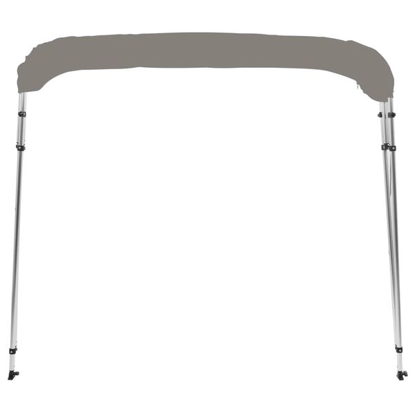 vidaXL Bimini tenda s 4 loki siva 243x210x137 cm