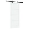 vidaXL Drsna vrata ORKDAL Bela 83 x 202 cm Trdna borovina