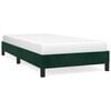 vidaXL Posteljni okvir brez vzmetnice temno zelen 80x200 cm žamet