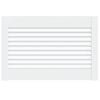 vidaXL Vrata za omarico z letvicami bela 39,5x59,4 cm trdna borovina