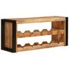 vidaXL Stojalo za vino Rjava 100 x 45 x 33 cm Trd grob les manga