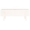 vidaXL Visoka greda bela 101x30x38 cm trdna borovina