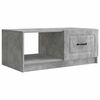 vidaXL Klubska miza Betonsko siva 90 x 50 x 37 cm Inženirski les