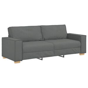 vidaXL Trosed Temno siv 220x78x84 cm blago