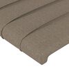 vidaXL Posteljni okvir brez vzmetnice taupe 140x190 cm blago