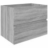vidaXL Omarica za umivalnik siva sonoma 60x38,5x45 cm inženirski les