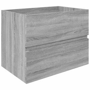 vidaXL Omarica za umivalnik siva sonoma 60x38,5x45 cm inženirski les