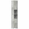 vidaXL Kopalni&scaron;ka omarica betonsko siva 30x30x183,5 cm iverna plo&scaron;ča