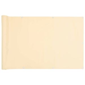 vidaXL Balkonsko platno za zasebnost krem 300x120 cm PVC