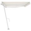 vidaXL Prostostoječa avtomatska tenda 600x350 cm krem