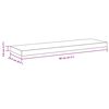 vidaXL Stenska polica bela 80x23,5x3,8 cm MDF