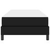 vidaXL Konstrukcija postelje z vzmetnico Črna 90 x 200 cm blago
