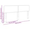 vidaXL Vzglavje Bela 180 cm Konstruiran les