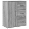 vidaXL Komoda siva sonoma 60x31x70 cm inženirski les