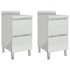 vidaXL Profesionalne kuhinjske omarice z 2 predaloma 2 kosa 50x60x96 cm