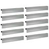 vidaXL Pokrivni profil za vrtno obrobo 10 kos 100 x 10 x 15 cm