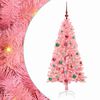 vidaXL Božično drevo Roza 150 cm PVC
