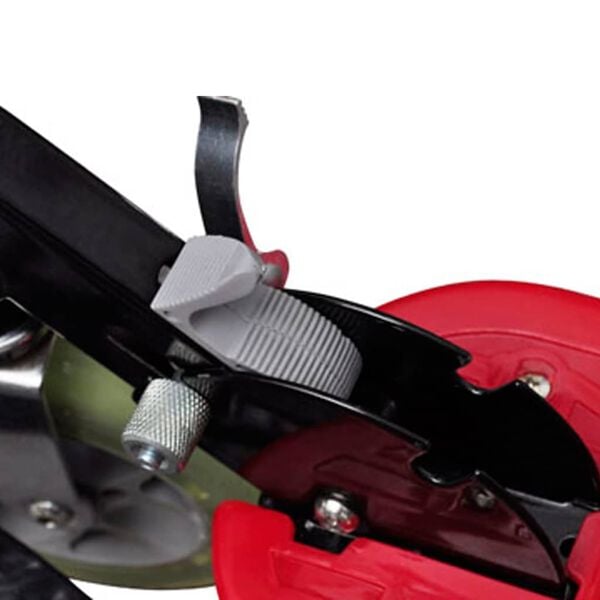 vidaXL Električni skiro s sedežem 120 W rdeč