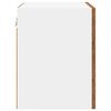 vidaXL Viseča omarica z vrati 2 pcs Staro les in bela 40 x 31 x 40 cm