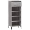 vidaXL Regal za čevlje siva sonoma 40x36x105 cm inženirski les