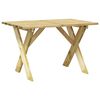 vidaXL Vrtna miza 110x73x70 cm impregnirana borovina