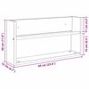 vidaXL Regal za revije Sonoma hrast 60 x 12 x 30 cm Konstruiran les