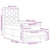 vidaXL Postelja z vzmetnico z vzmetnico Svetlo siva 80 x 200 cm