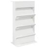 vidaXL Regal za revije Bela 70 x 41 x 126 cm Inženirski les