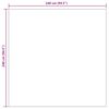 vidaXL Preproge za povr&scaron;ine Kvadrat HUARTE krema 240 x 240 cm