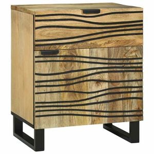 vidaXL Nočna omarica Naravna 50 x 33 x 60 cm Inženirski les