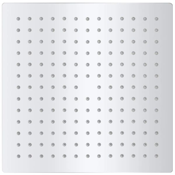 vidaXL Glava za nadglavni tuš 2 kosa nerjaveče jeklo 25x25 cm