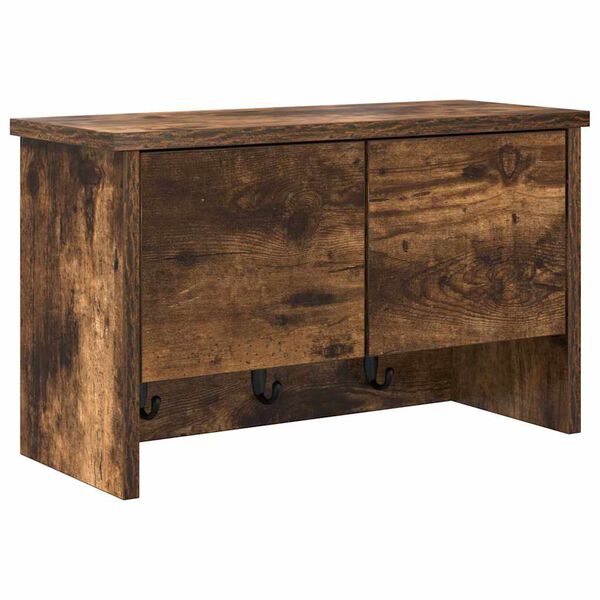 vidaXL Nadwyčajna obe&scaron;alnik za pla&scaron;če Dimljeni oreh 50 x 20 x 30 cm