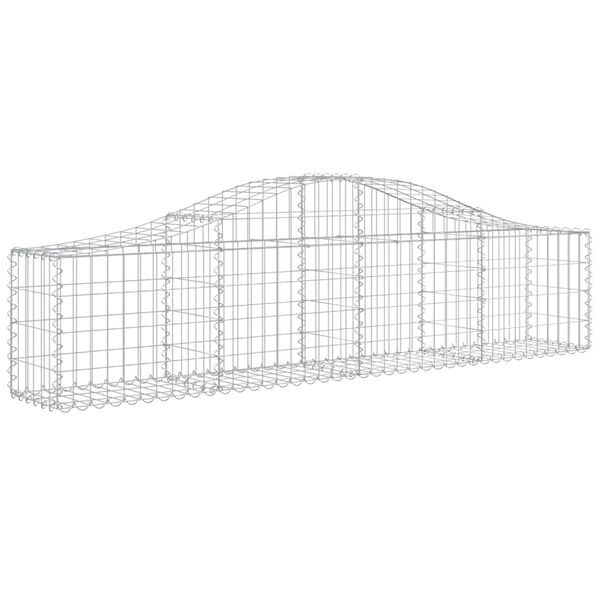 vidaXL Obokane gabion košare 9 kosov 200x30x40/60 cm pocinkano železo
