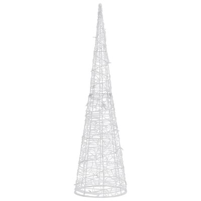 vidaXL Akrilna okrasna LED piramida hladno bela 120 cm