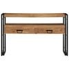 vidaXL Konzolna miza Rjava 120 x 33 x 75 cm Masiven les akacije