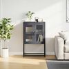vidaXL Highboard Anthracite 68x39x107 cm Jeklo