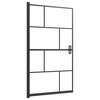 vidaXL Tu&scaron; kabina ESG 80x140 cm črna