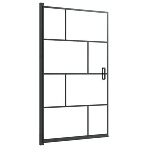 vidaXL Tu&scaron; kabina ESG 80x140 cm črna