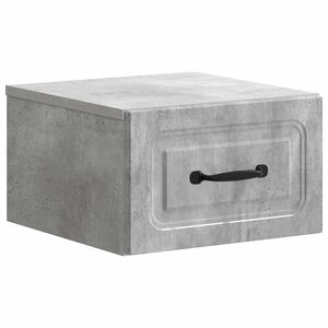 vidaXL Stenski nočni omarici Betonsko siva 34,5 x 33 x 20 cm