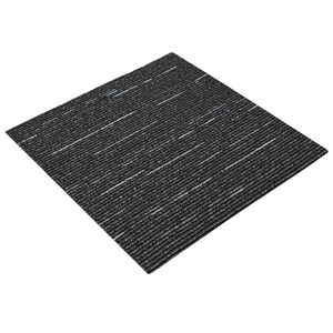 vidaXL Preproga plo&scaron;čica Pasma Črna 50 x 50 cm 20 kos PP in Bitumen