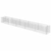 vidaXL Visoka greda gabion pocinkano jeklo 450x50x50 cm