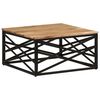 vidaXL Klubska mizica 68x68x35 cm trden akacijev les