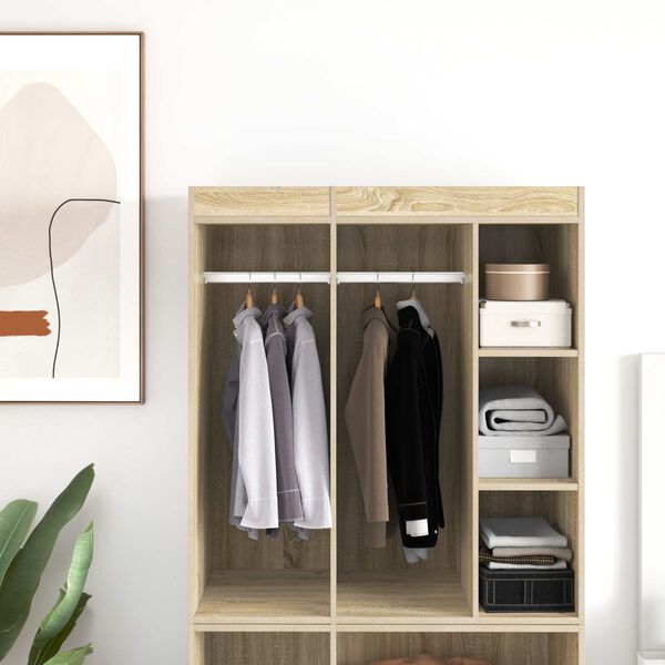 vidaXL Palica za omaro 2 pcs srebrna 764 x 15 x 29 mm