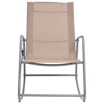 vidaXL Vrtni gugalni stol taupe 95x54x85 cm tekstil