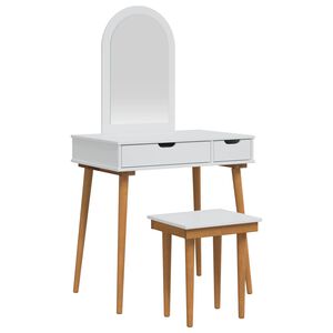vidaXL Komplet toalet FAUSKE 3 kos Bela 76 x 50 x 143 cm