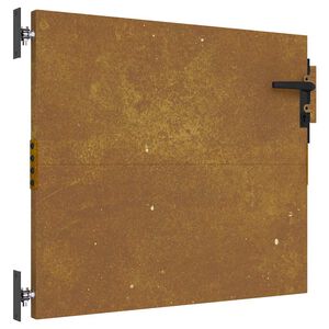 vidaXL Vrtna vrata 85x125 cm iz kortenskega jekla kvadratne oblike
