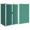 vidaXL Vrtna lopa za orodje zelena 225x89x161 cm pocinkano jeklo