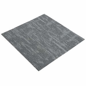 vidaXL Preproga plo&scaron;čica Betonsko siva 50 x 50 cm 36 kos PP in Bitumen