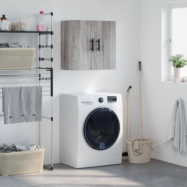 vidaXL Stenska omarica siva sonoma 60x31x60 cm inženirski les