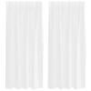 vidaXL Voile zavesa 2 kos Bela 175 x 140 cm Poliester